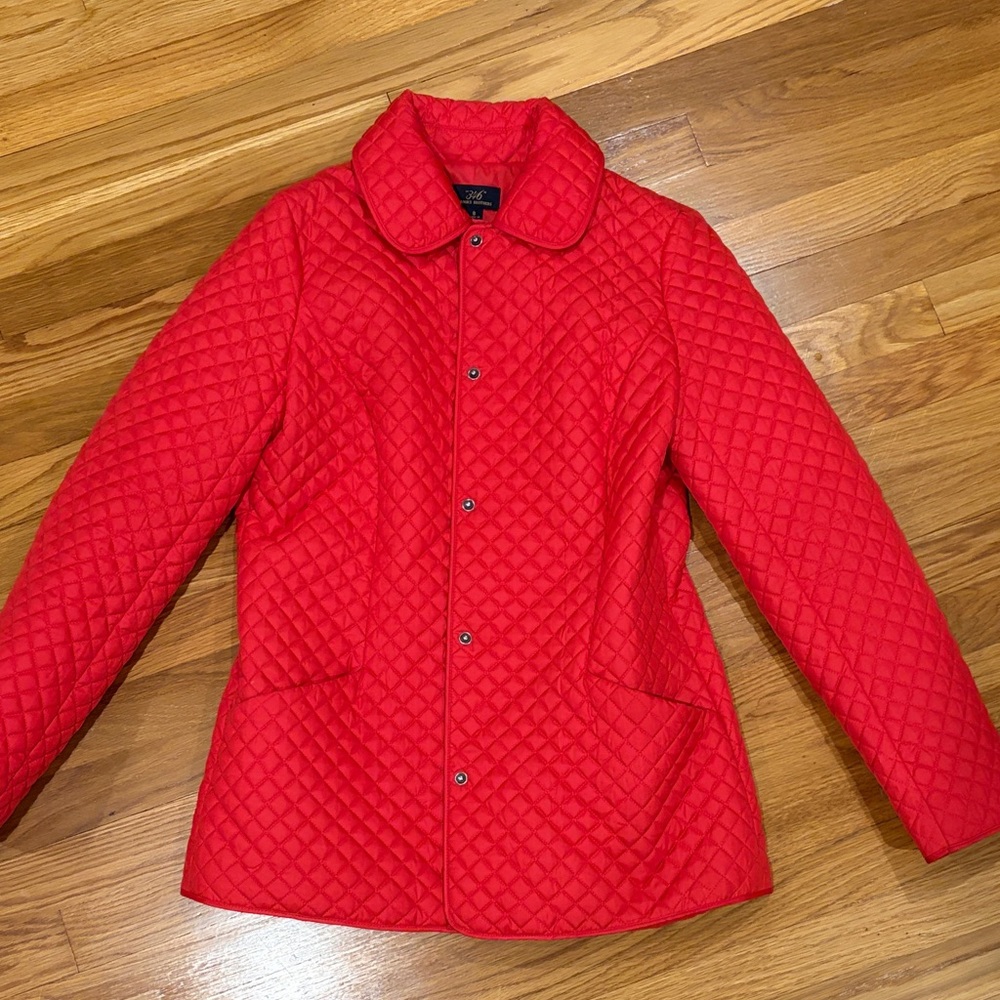 Brooks Brothers size 8 red quilted jacket